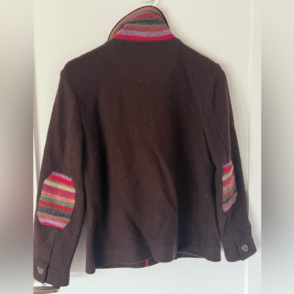 Talbots Dark Brown Wool Utility Jacket - image 2